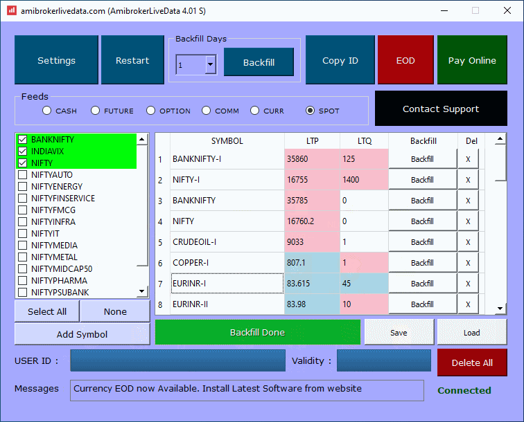 AmiFeeder Data