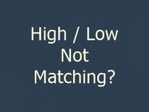 High low not matching?